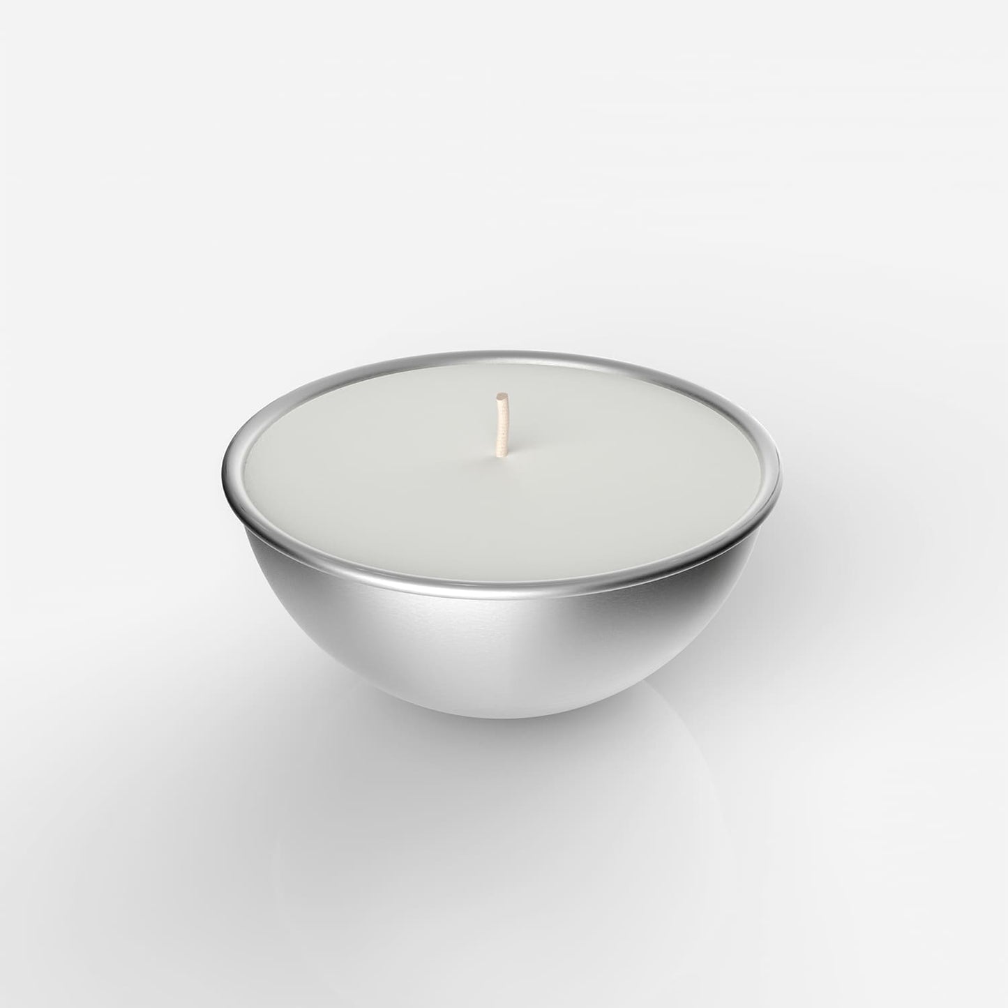 Ricarica grande formato L per candele Aura Effusione in alluminio, vista prospettica