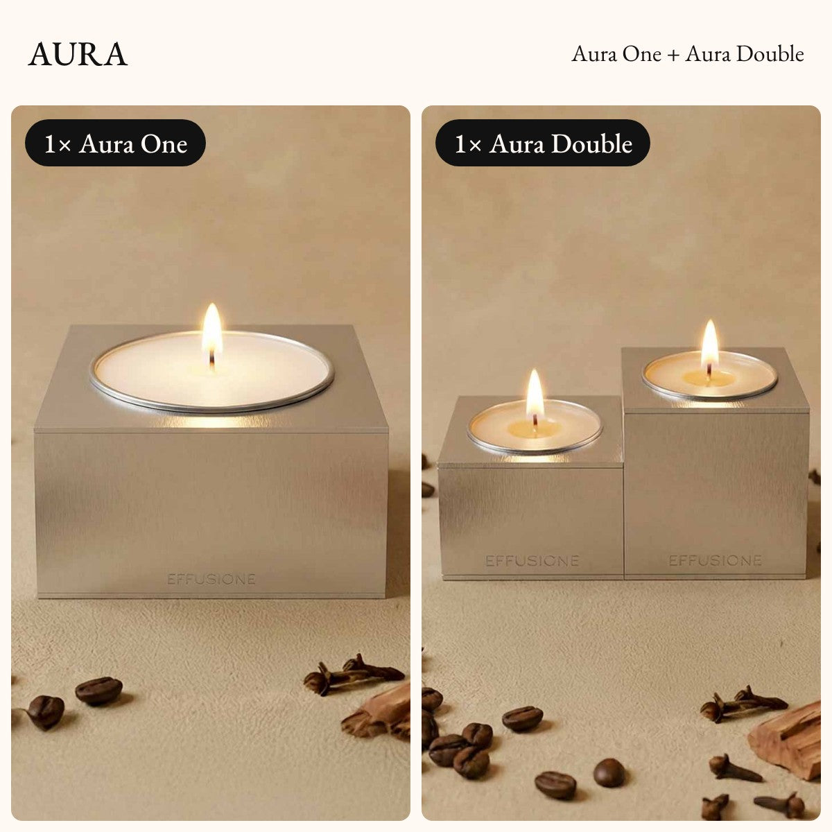 Cosa c'è dentro · Aura One + Aura Double · Baraggia