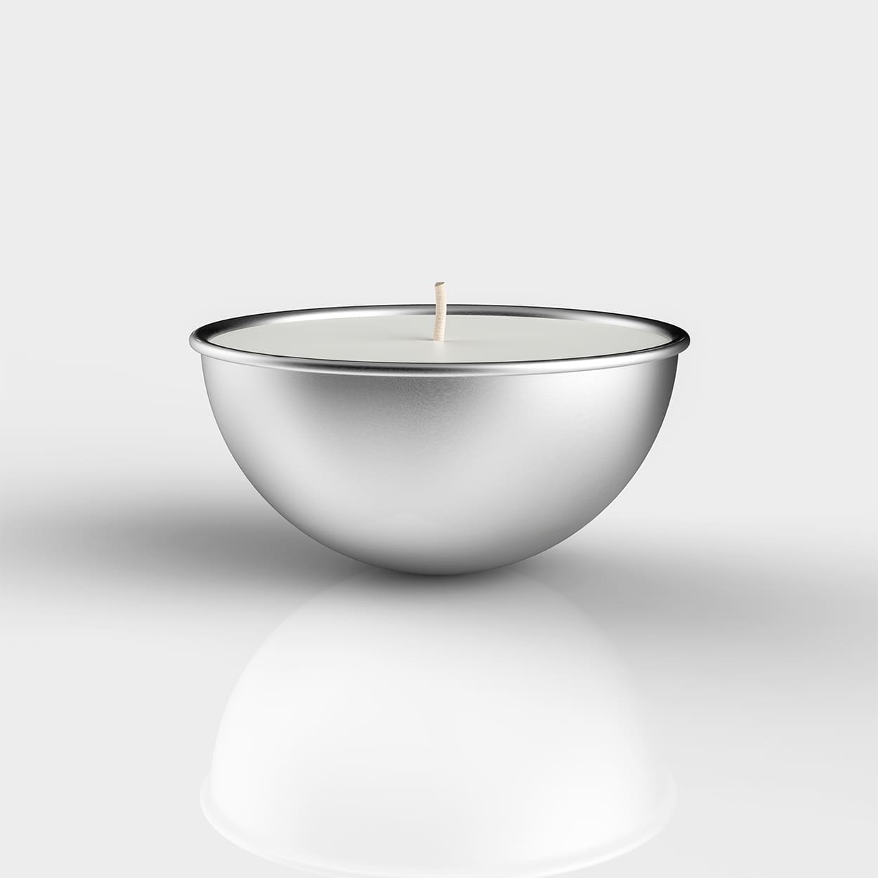 Ricarica grande formato L per candele Aura Effusione in alluminio, vista frontale