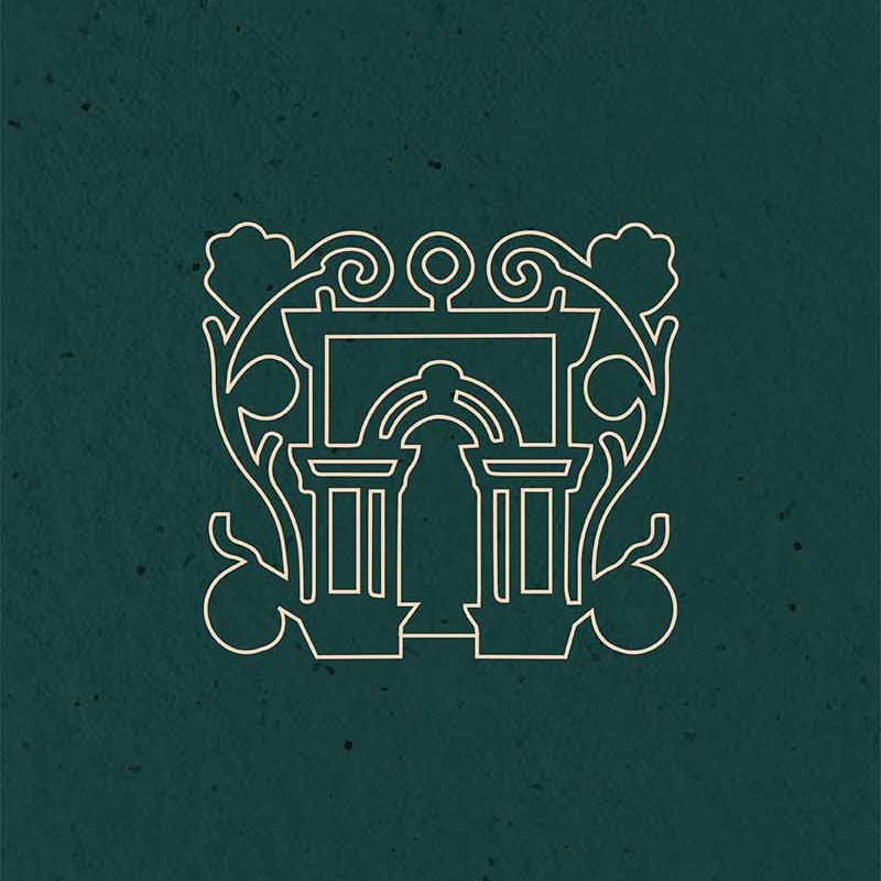 Texture e icona architettura fragranza Via Italia Effusione